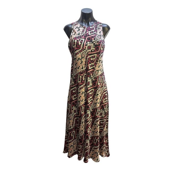 NWT Banana Republic  Sleeveless Maxi Dress w/ Geometric Print - Picture 1 of 9